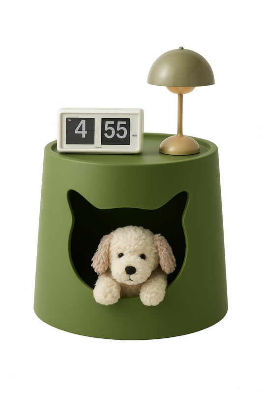 Cat-Shaped Bedside Table