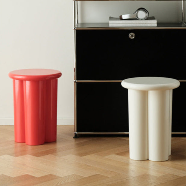 French Minimalist Round Side Table