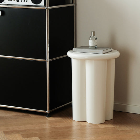 French Minimalist Round Side Table