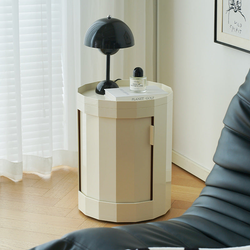 Slim Slide-Door Mobile Nightstand