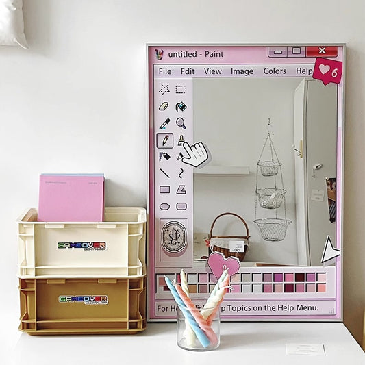 INS Style Pink “Mirror” Wall Art