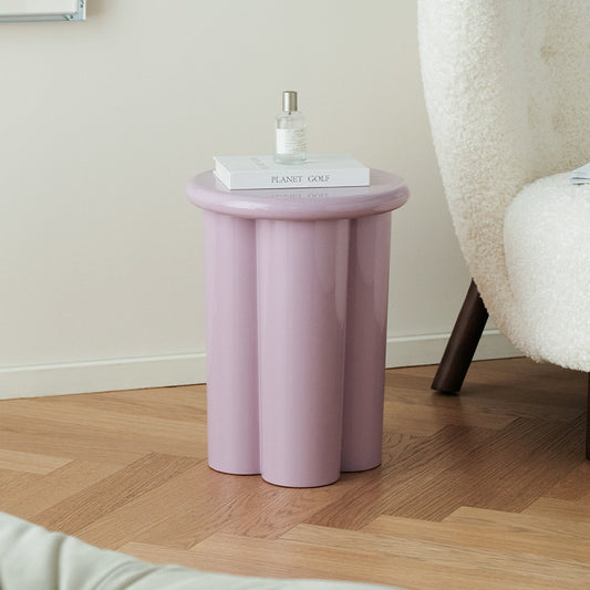French Minimalist Round Side Table