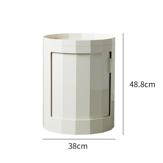 Slim Slide-Door Mobile Nightstand