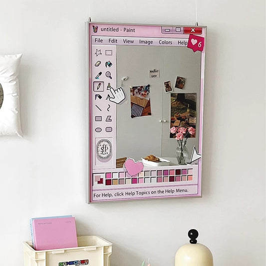 INS Style Pink “Mirror” Wall Art