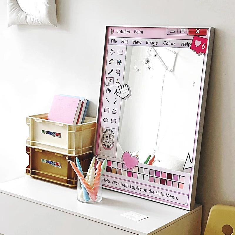 INS Style Pink “Mirror” Wall Art