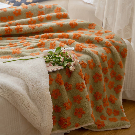 Vintage Floral Throw Blanket