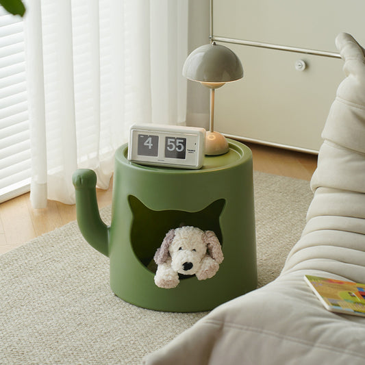 Cat-Shaped Bedside Table
