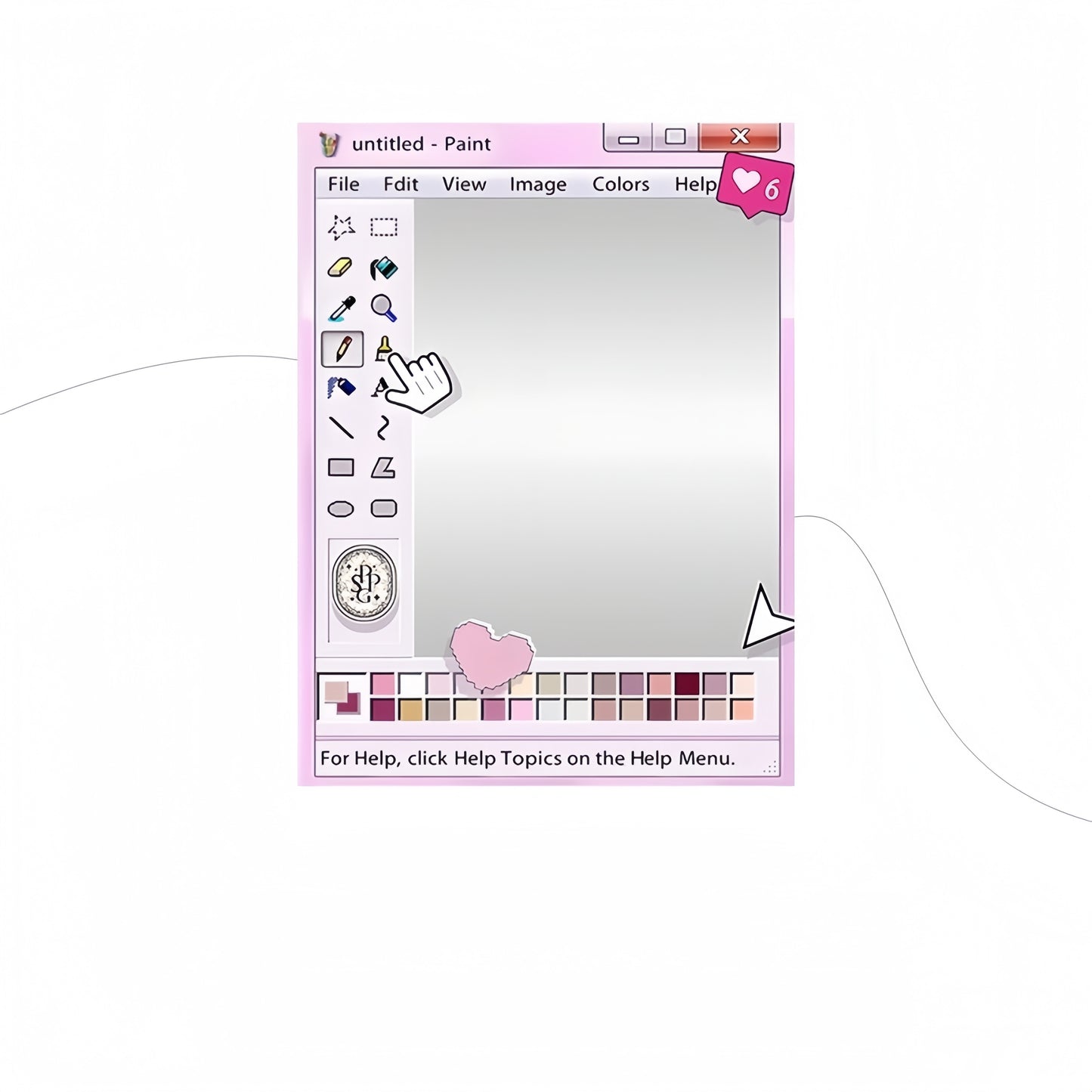 INS Style Pink “Mirror” Wall Art